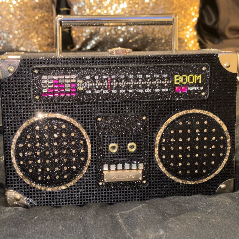 ALDO Kuzitrin BoomBox Radio Crossbody Purse Top Handle Bag